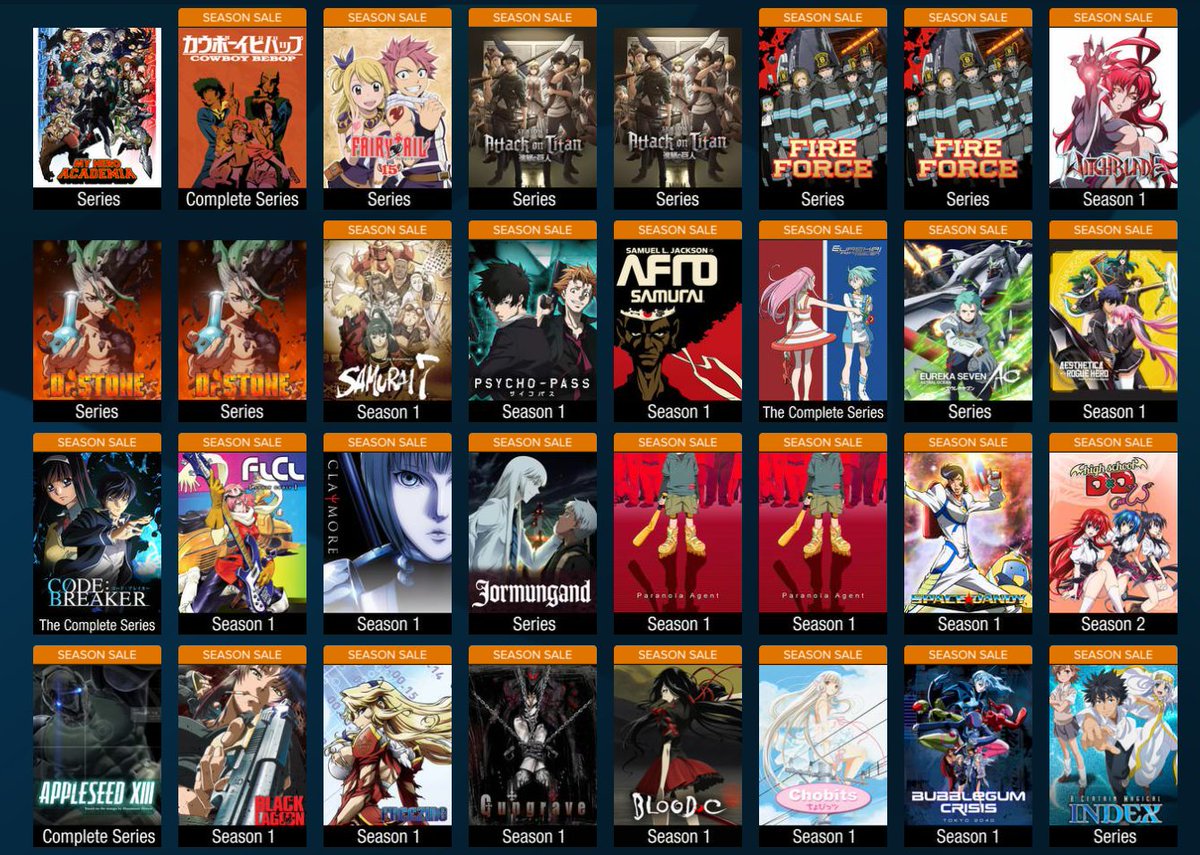 Funimation Catalog